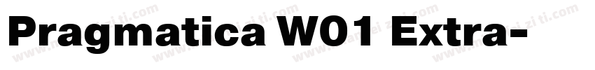 Pragmatica W01 Extra字体转换